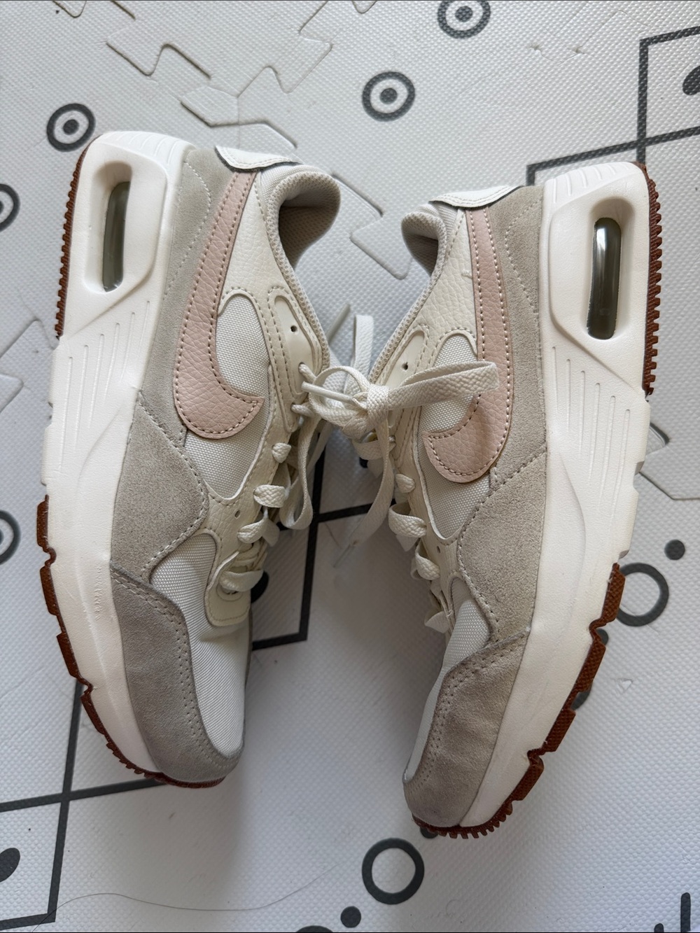 Nike Women’s Air Max 1 in Cream Pink Swoosh SC 'Sail Sanddrift 7 - Picture 13 of 14